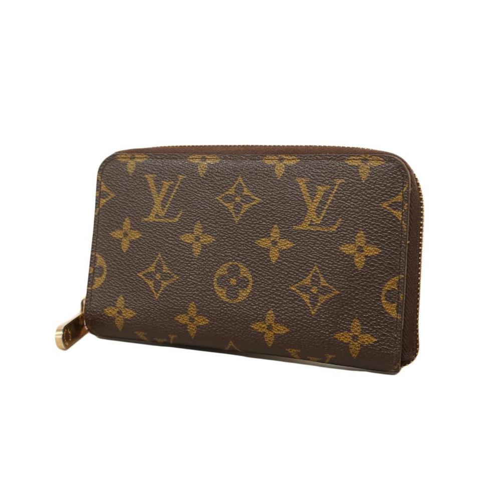 Louis Vuitton compact zippy wallet in classic Monogram
